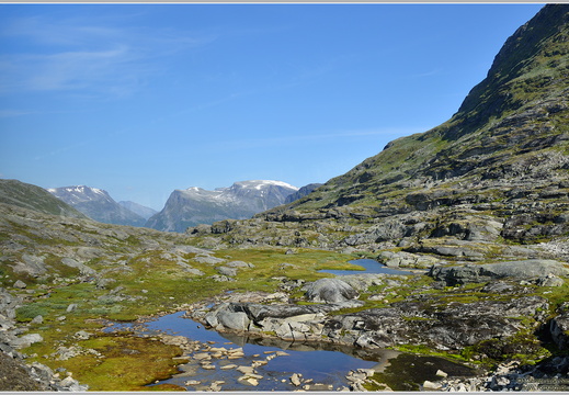 Bergwelt oberhalb von Geiranger, Norwegen